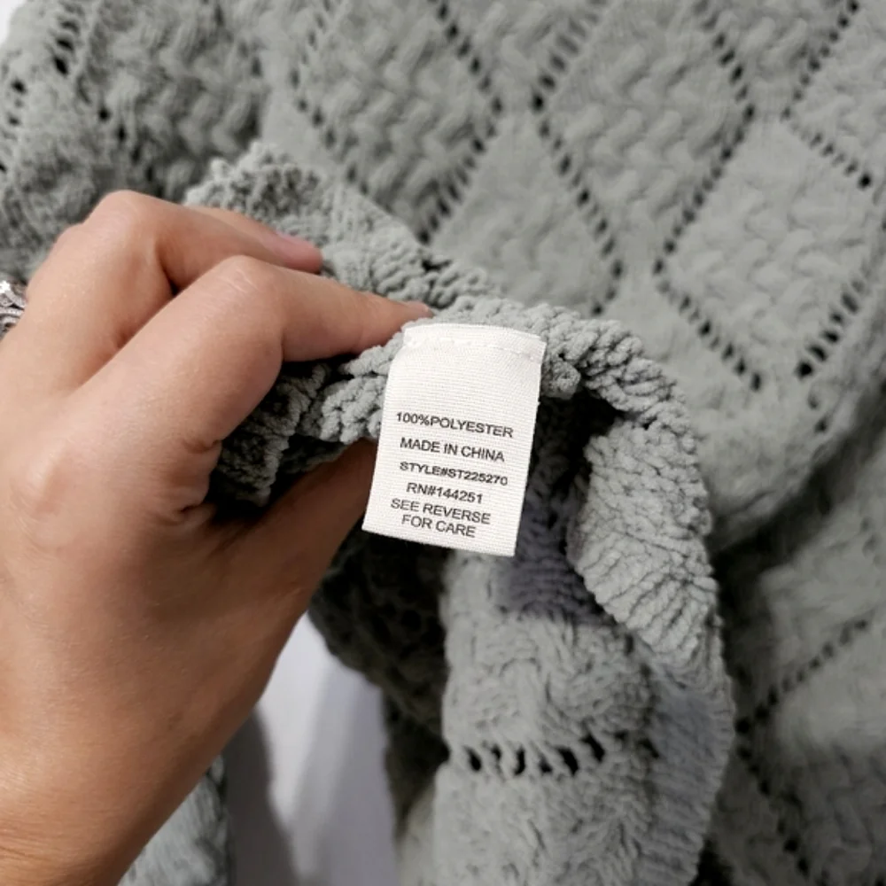 Jessica Simpson Cropped Open Knit Sweater - Size XL - Picture 10 of 12